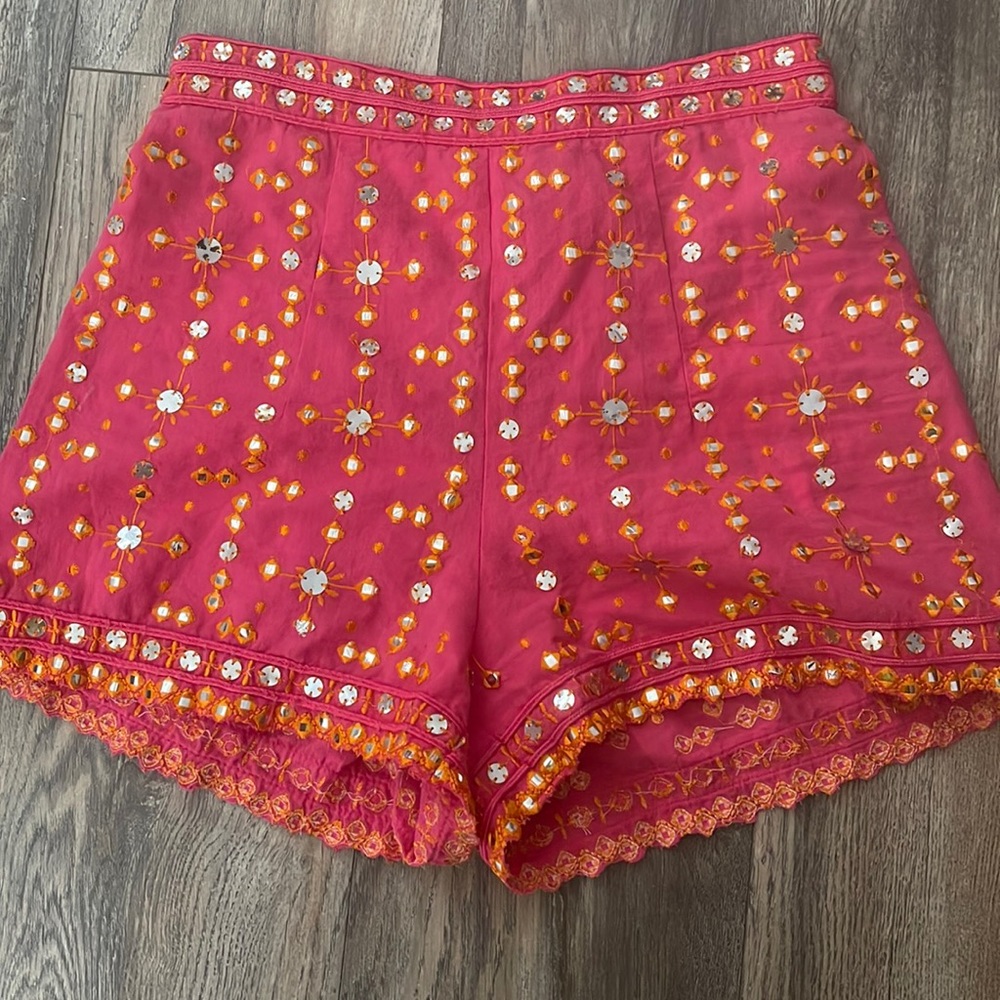 Zara embellished shorts